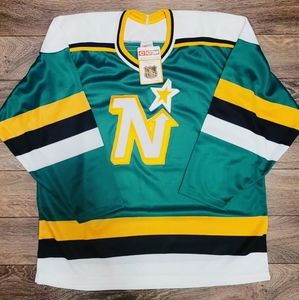 1988-91 NWT Size Adult Large CCM Minnesota North Stars Green NHL Hockey Jersey